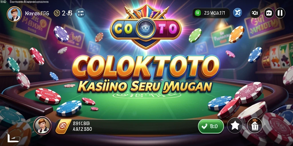 Tampilan menarik gameplay <strong>COLOKTOTO</strong> dalam suasana Kasino.