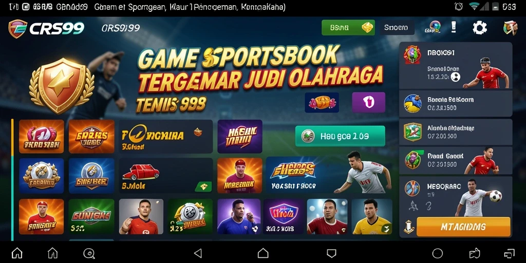 Tampilan menarik dari gameplay Sportsbook di CRS99.