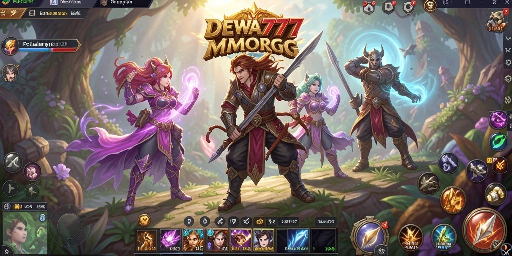 Screenshot DEWA777 menampilkan aksi seru dalam petualangan MMORPG.